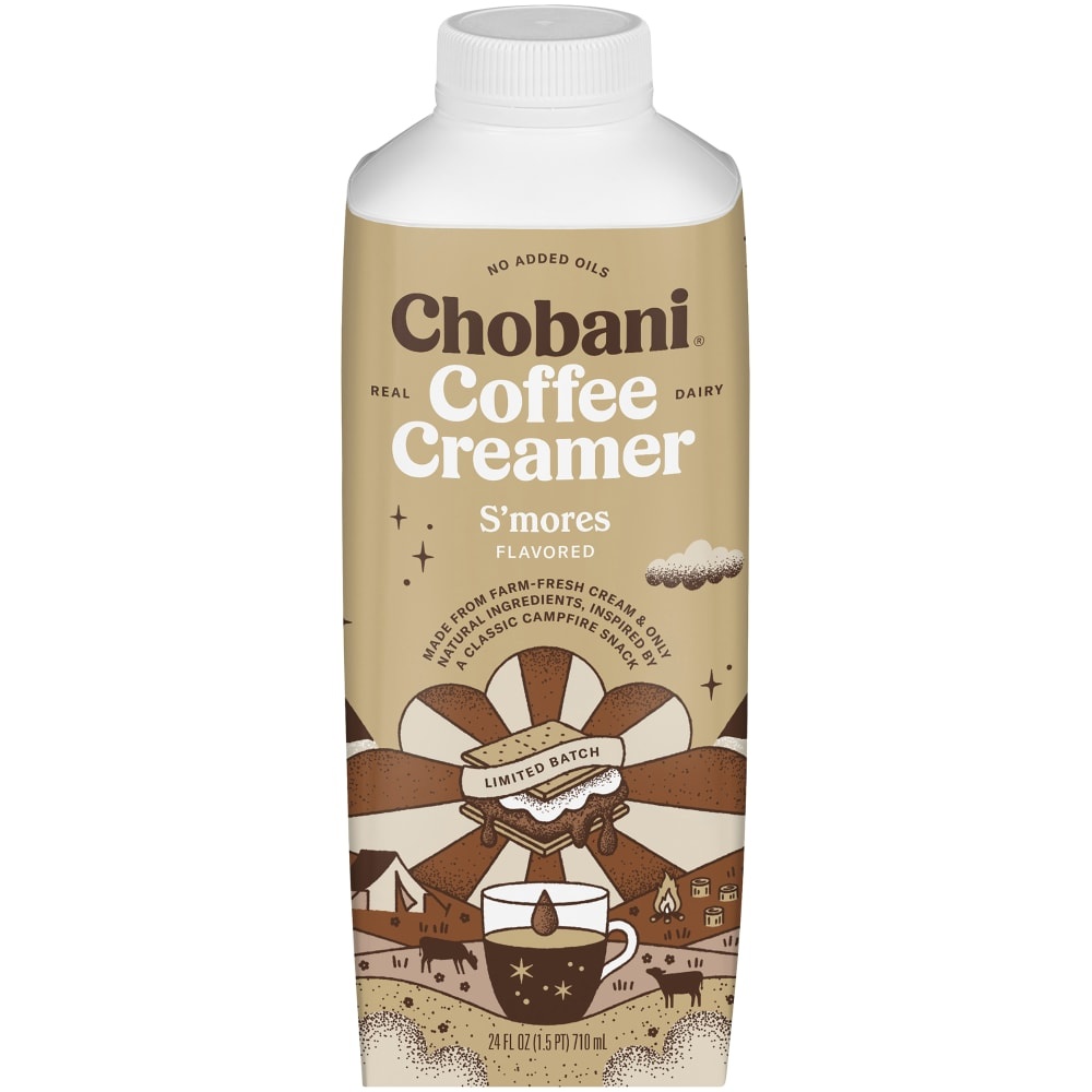 slide 1 of 1, Chobani S'Mores Flavored Coffee Creamer, 24 fl oz