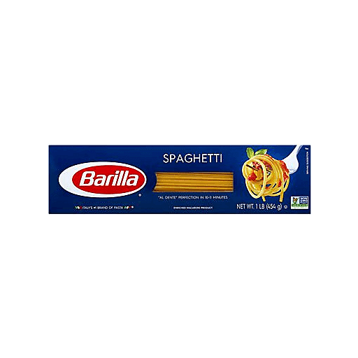 slide 1 of 1, Barilla Spaghetti, 16 oz