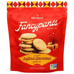 Fancypants Baking Co. Salted Caramel Crispy Bite Sized Cookies 5 oz