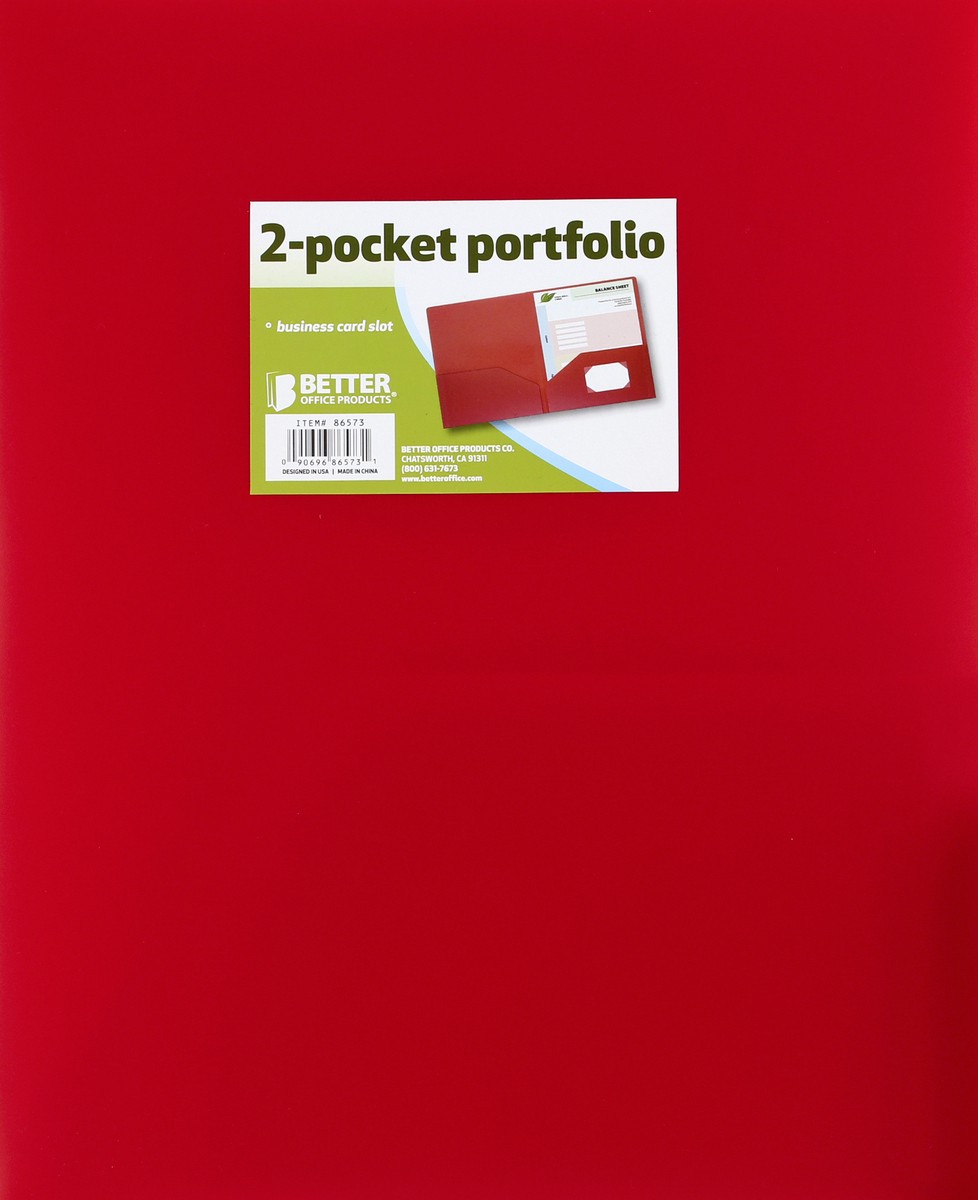 slide 7 of 7, BETTER OFFICE PRODUCTS Portfolio 1 ea, 1 ct