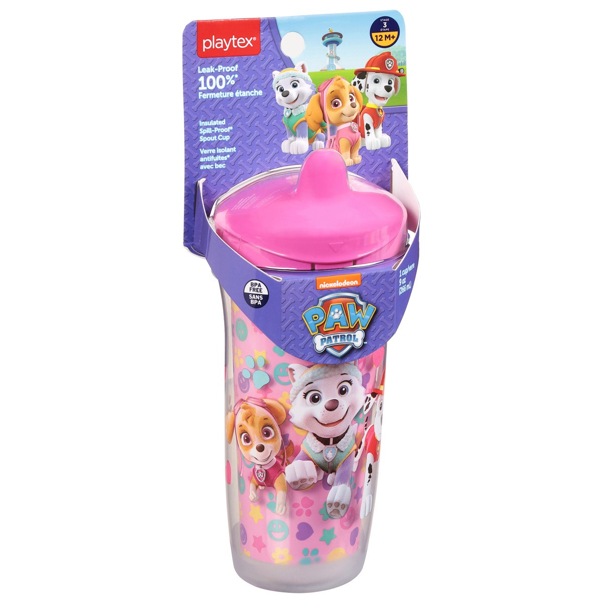 slide 2 of 9, Playtex Paw Patrol Spout Cup, 9 oz