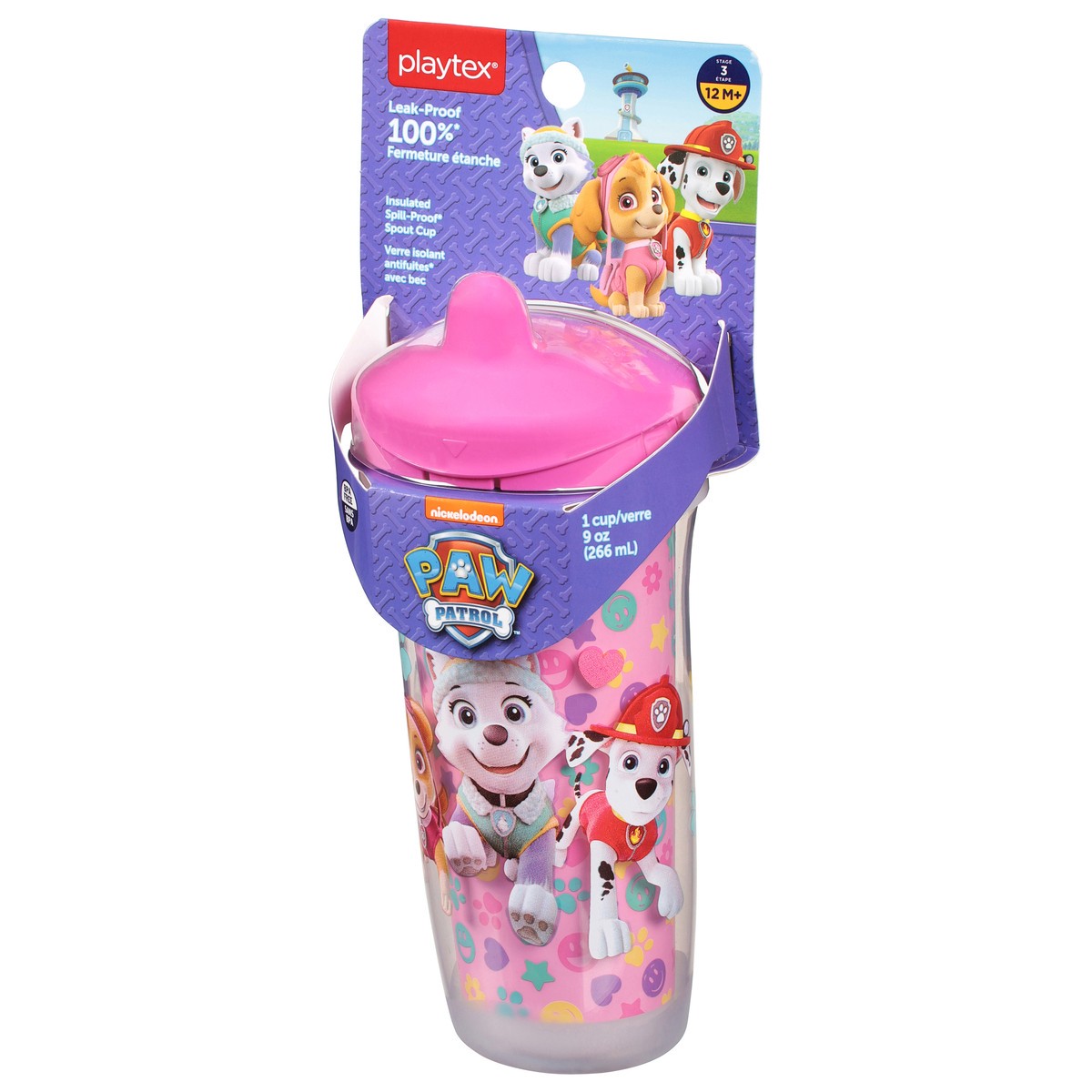 slide 3 of 9, Playtex Paw Patrol Spout Cup, 9 oz