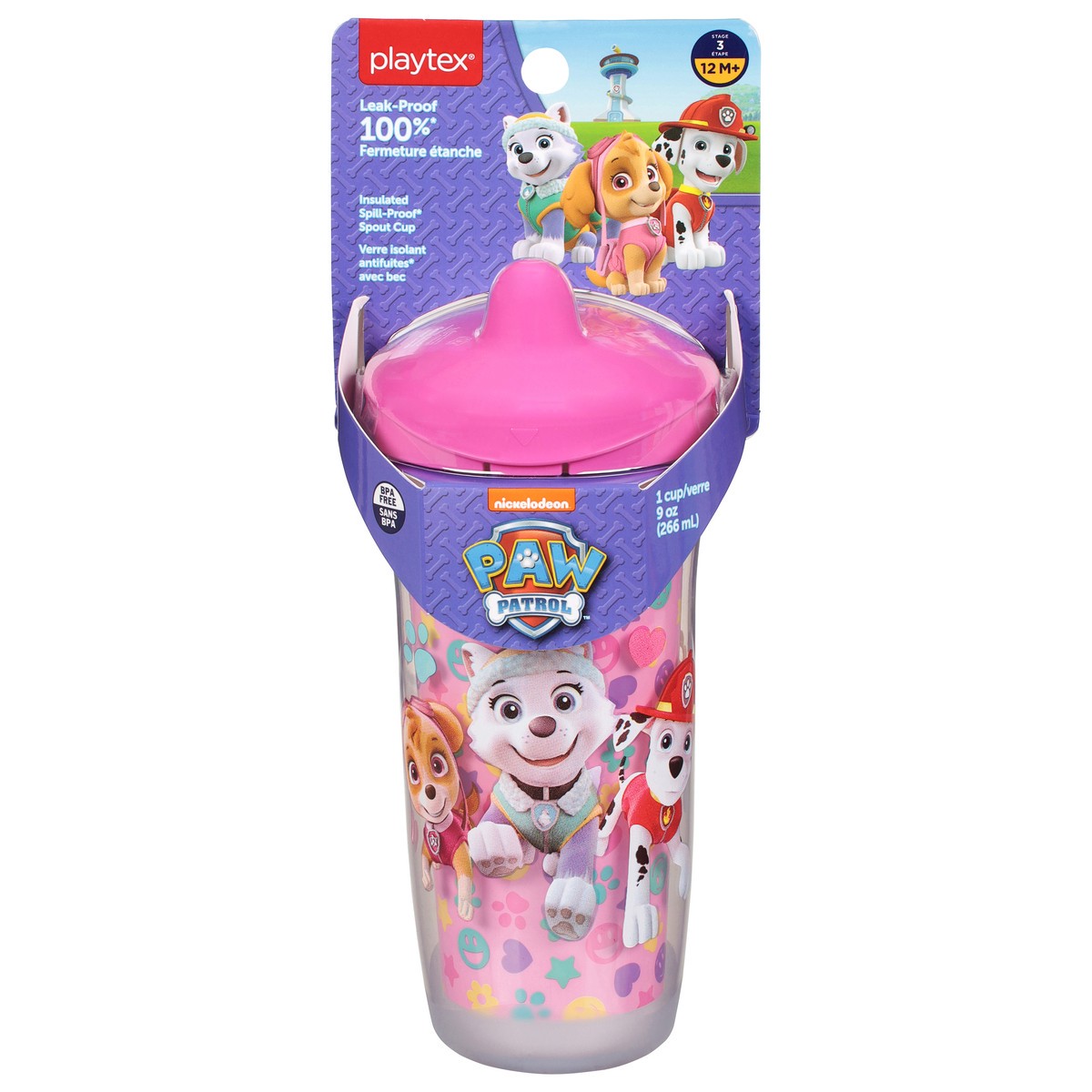 slide 1 of 9, Playtex Paw Patrol Spout Cup, 9 oz