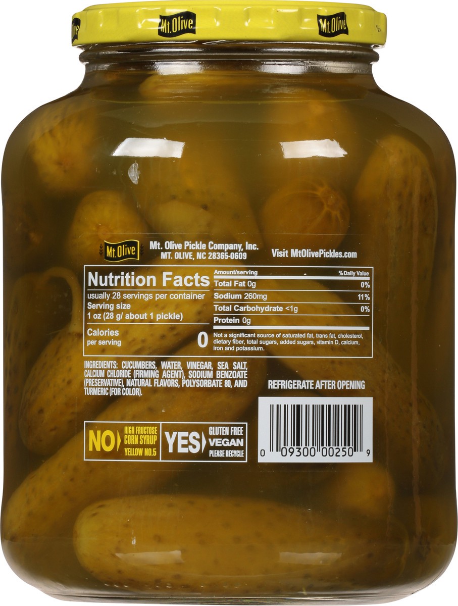 slide 4 of 7, Mt. Olive Kosher Baby Dill Pickles - 46 fl oz jar, 46 fl oz