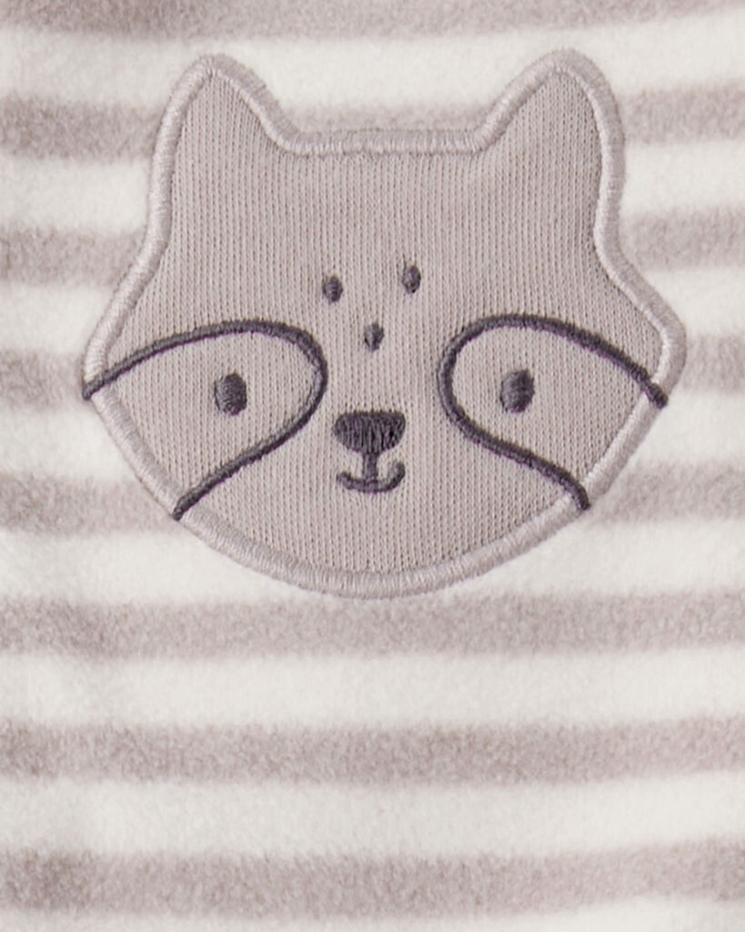 slide 4 of 4, Carter's Carters Baby Boy Fox Striped Loose Fit Long-Sleeve Sleep & Play Pajamas - Brown Brown 6M, 1 ct