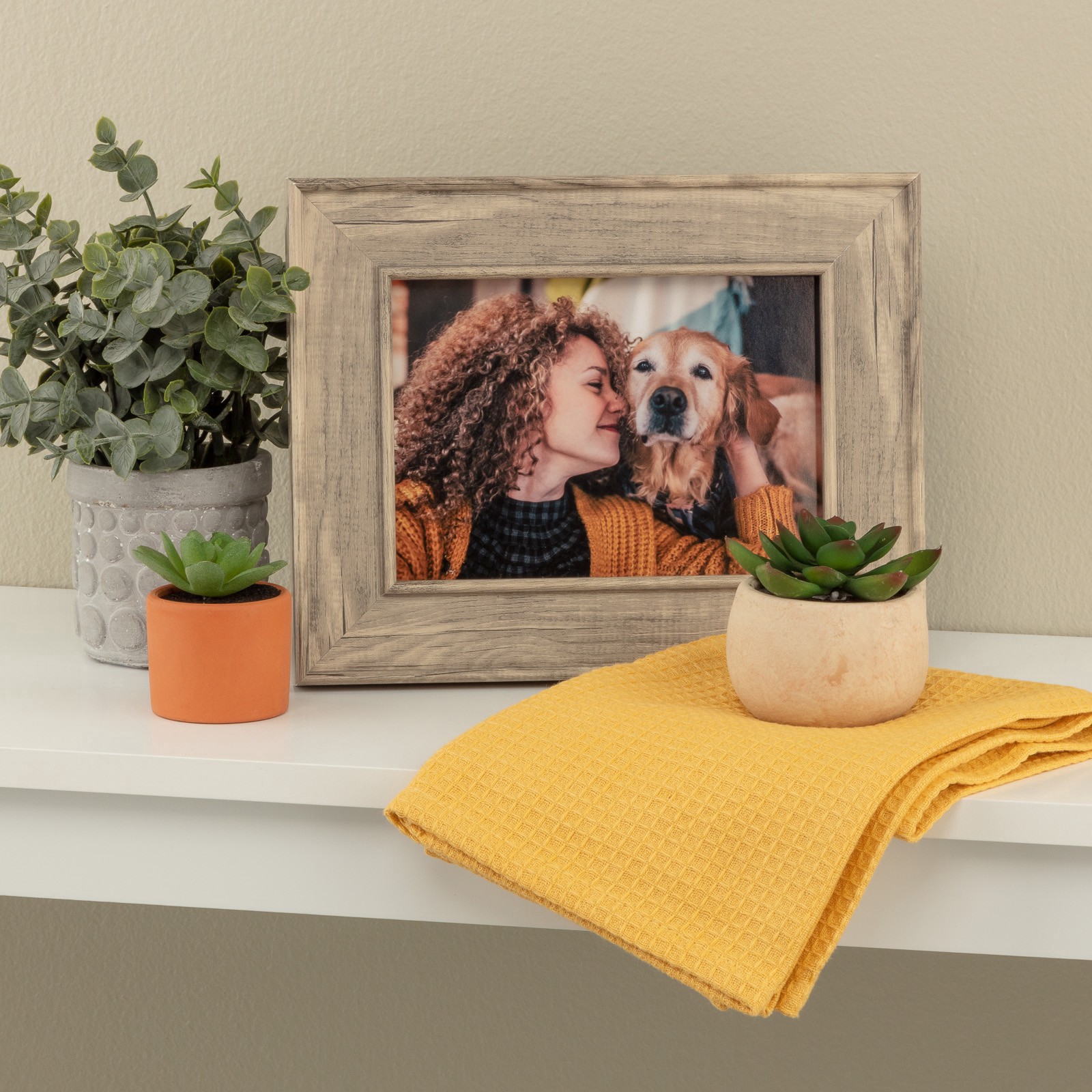 slide 5 of 6, Expressions Light Gray Wood Grain Frame By Studio Decor, 5 in x 7 in