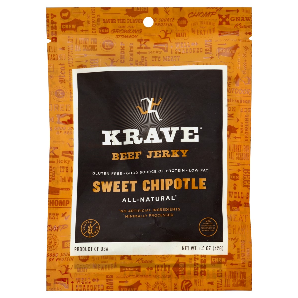 slide 2 of 3, Krave Beef Jerky 1.5 oz, 1.5 oz