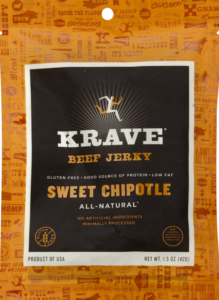 slide 1 of 3, Krave Beef Jerky 1.5 oz, 1.5 oz