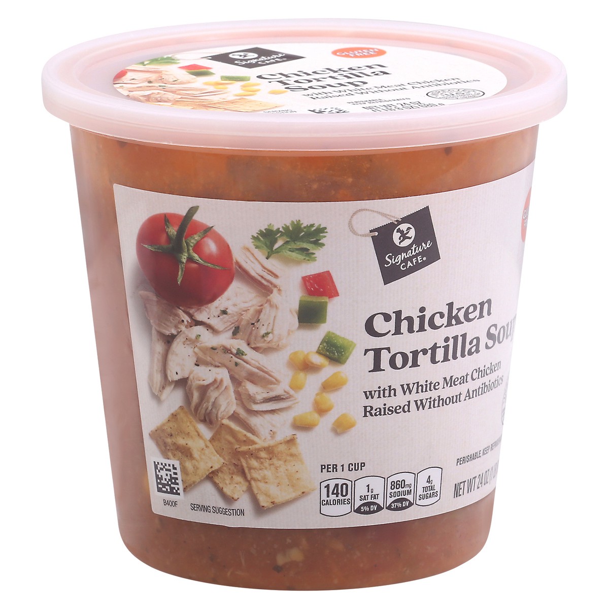 slide 2 of 9, Signature Cafe Fiesta Chicken Low Fat Tortilla Soup, 