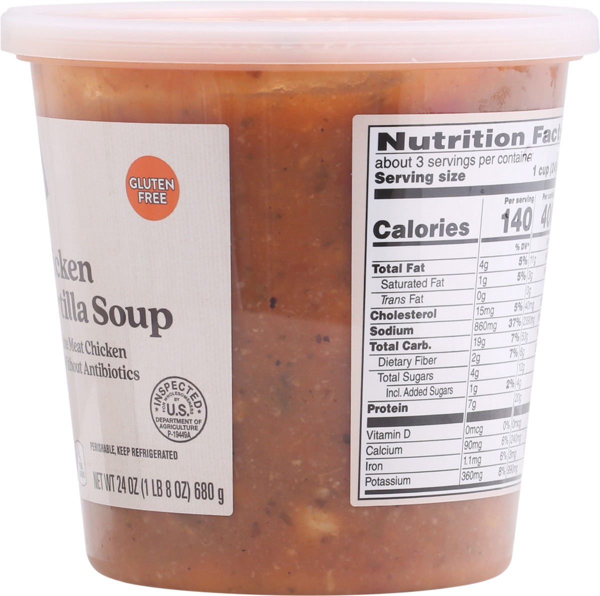 slide 8 of 9, Signature Cafe Fiesta Chicken Low Fat Tortilla Soup, 