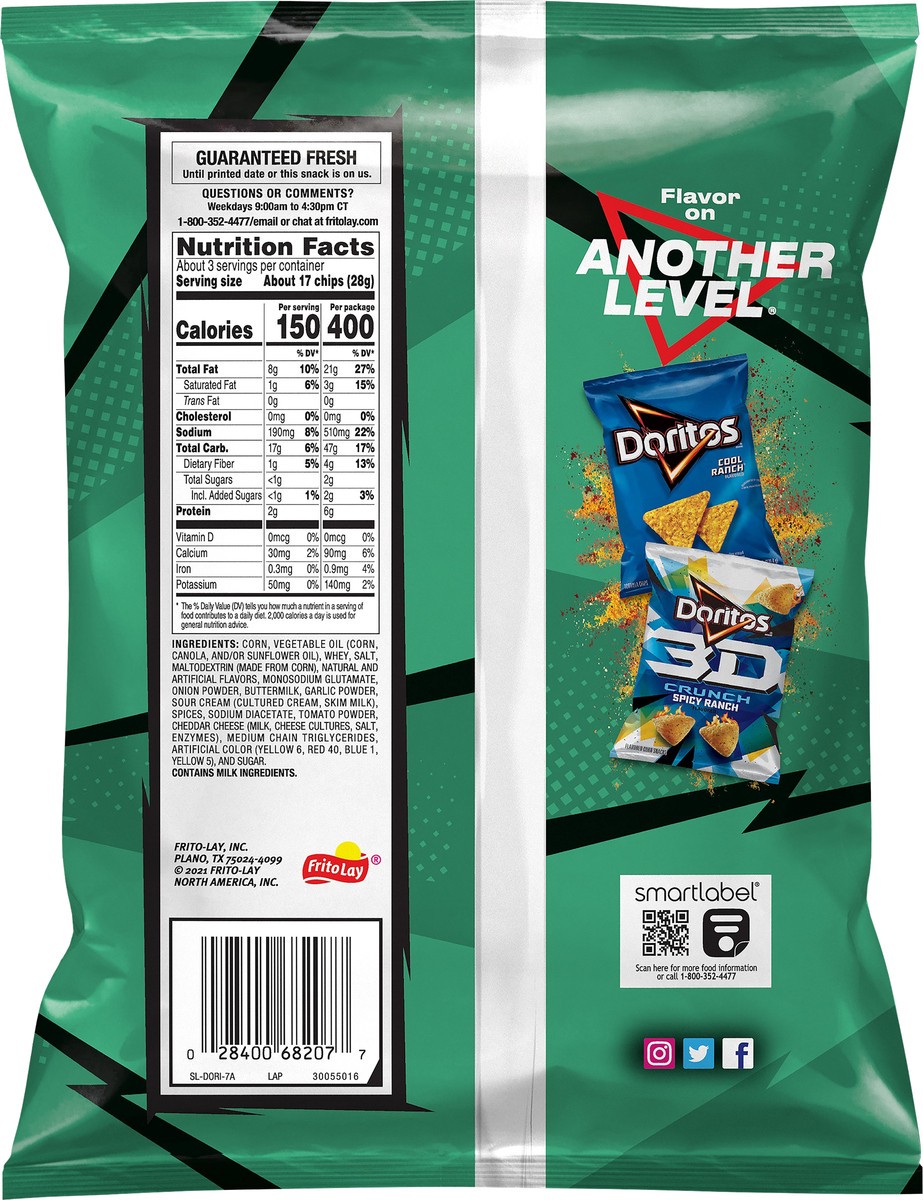 slide 2 of 3, Doritos Tortilla Chips, 2.75 oz