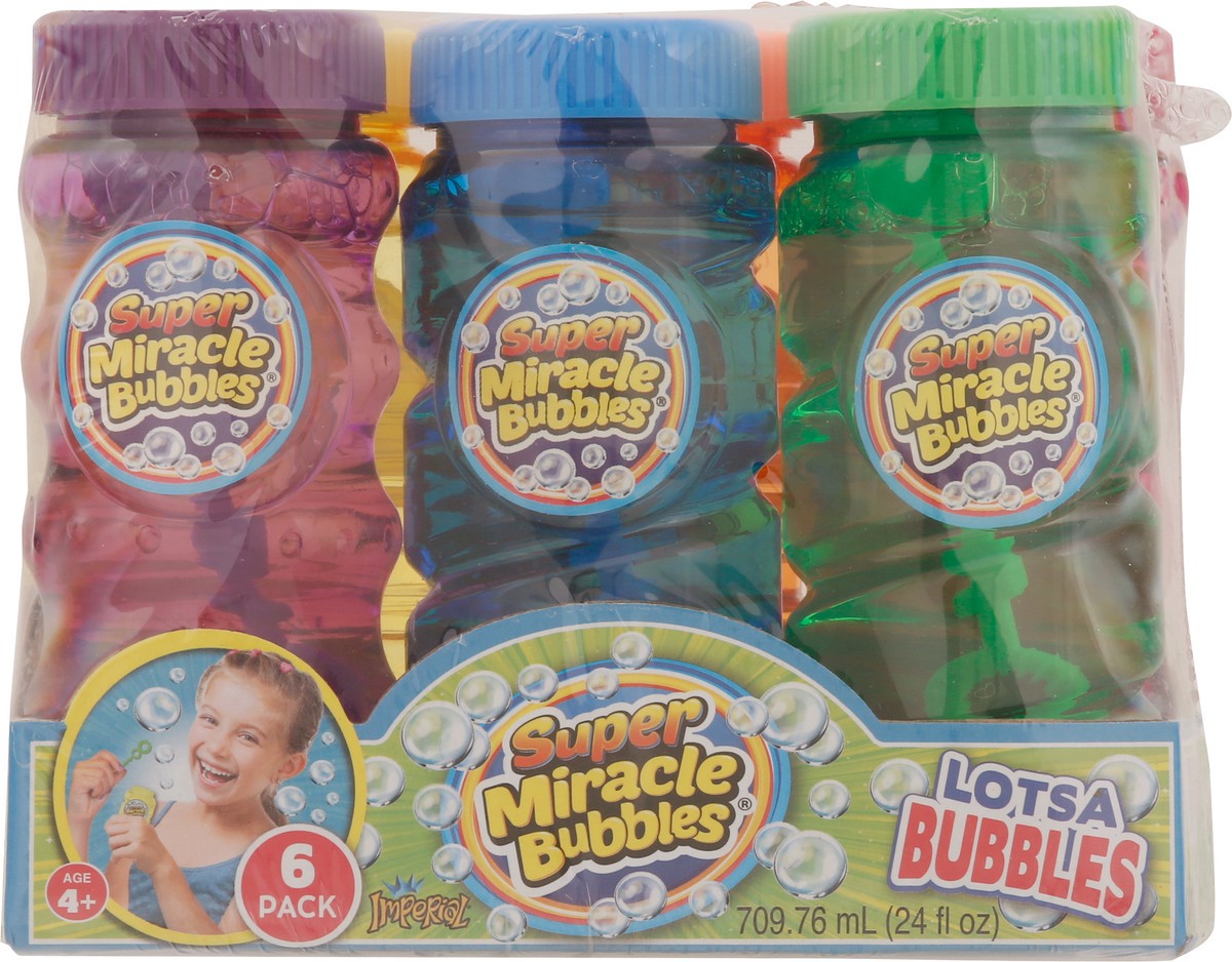 slide 8 of 9, Super Miracle Bubbles Imperial Lotsa Bubbles 6 Each, 6 ct