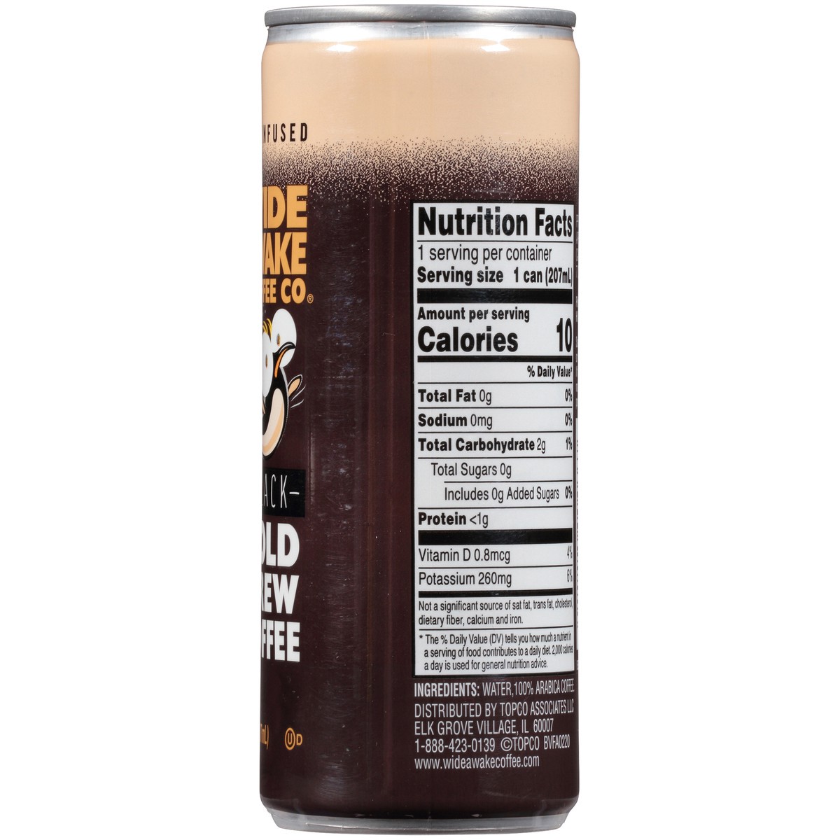 slide 2 of 9, Wide Awake Coffee Co. Nitro Black Cold Brew 100% Arabica Coffee - 7 fl oz, 7 fl oz