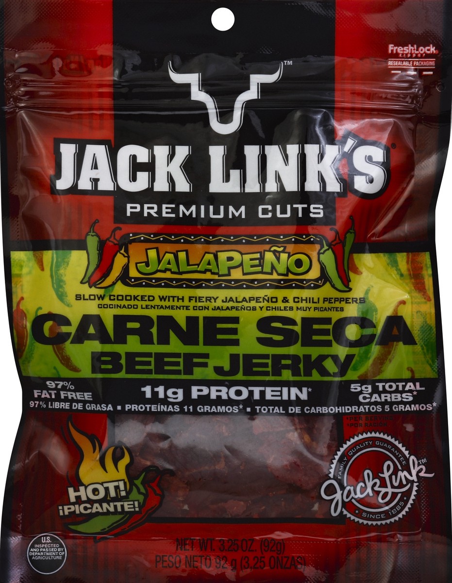 slide 3 of 3, Jack Link's Jalapeno Carne Seca Beef Jerky, 3.25 oz