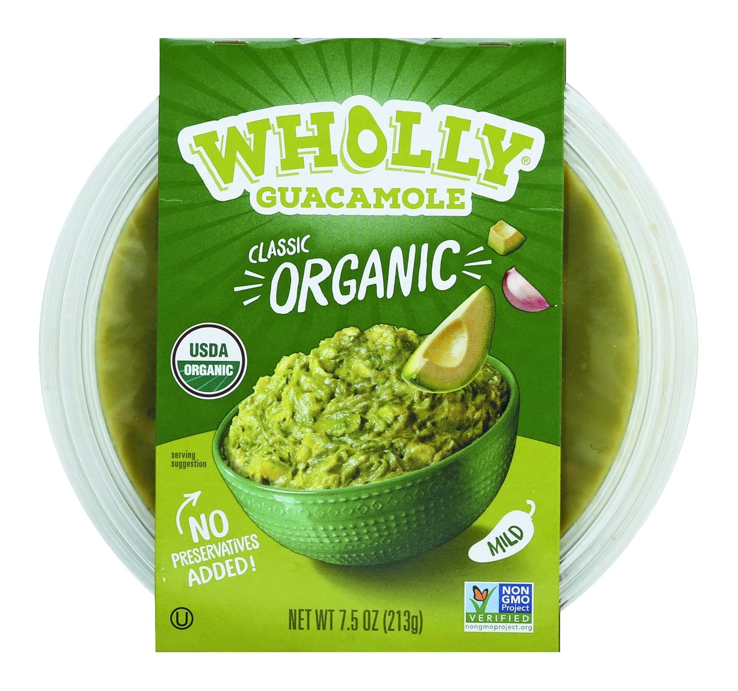 slide 1 of 1, Wholly Organic Classic Guacamole Bowl, 7.5 oz