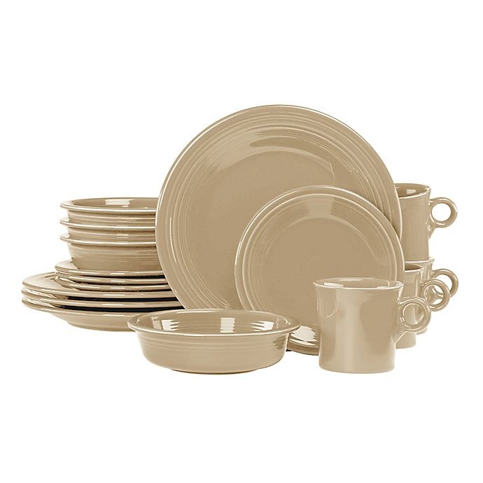 slide 1 of 2, Fiesta Dinnerware Set - Ivory, 16 ct