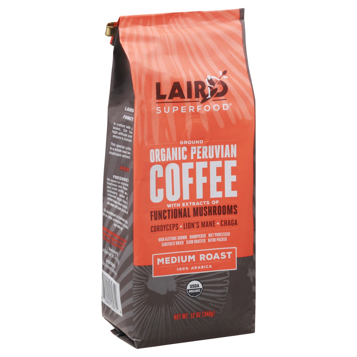 slide 12 of 13, Laird Superfood Medium Roast Ground Organic Coffee - 12 oz, 12 oz