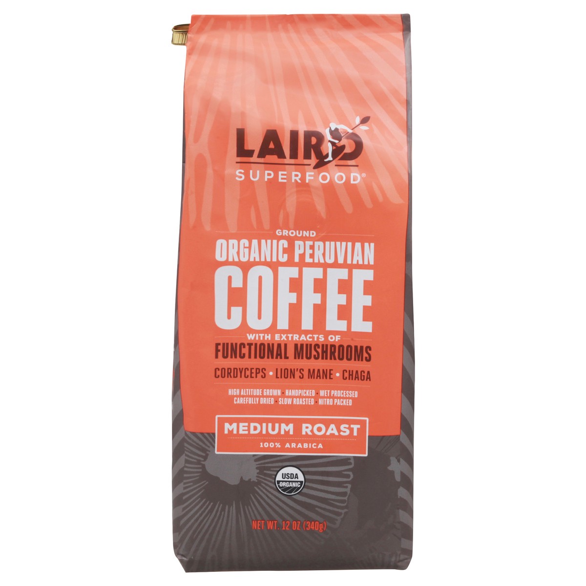 slide 1 of 13, Laird Superfood Medium Roast Ground Organic Coffee 12 oz, 12 oz