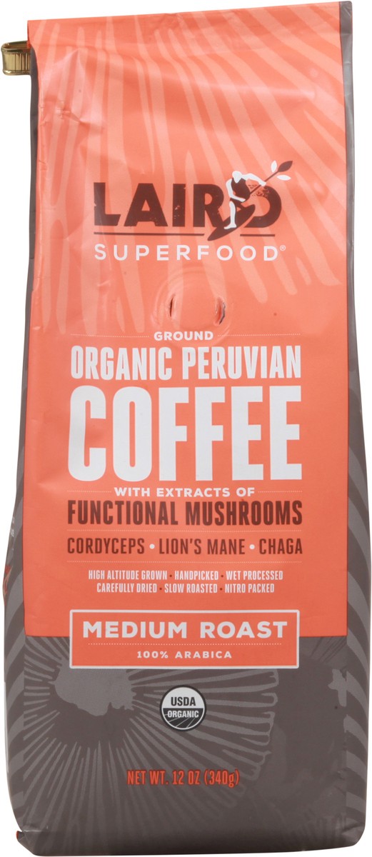 slide 7 of 13, Laird Superfood Medium Roast Ground Organic Coffee - 12 oz, 12 oz