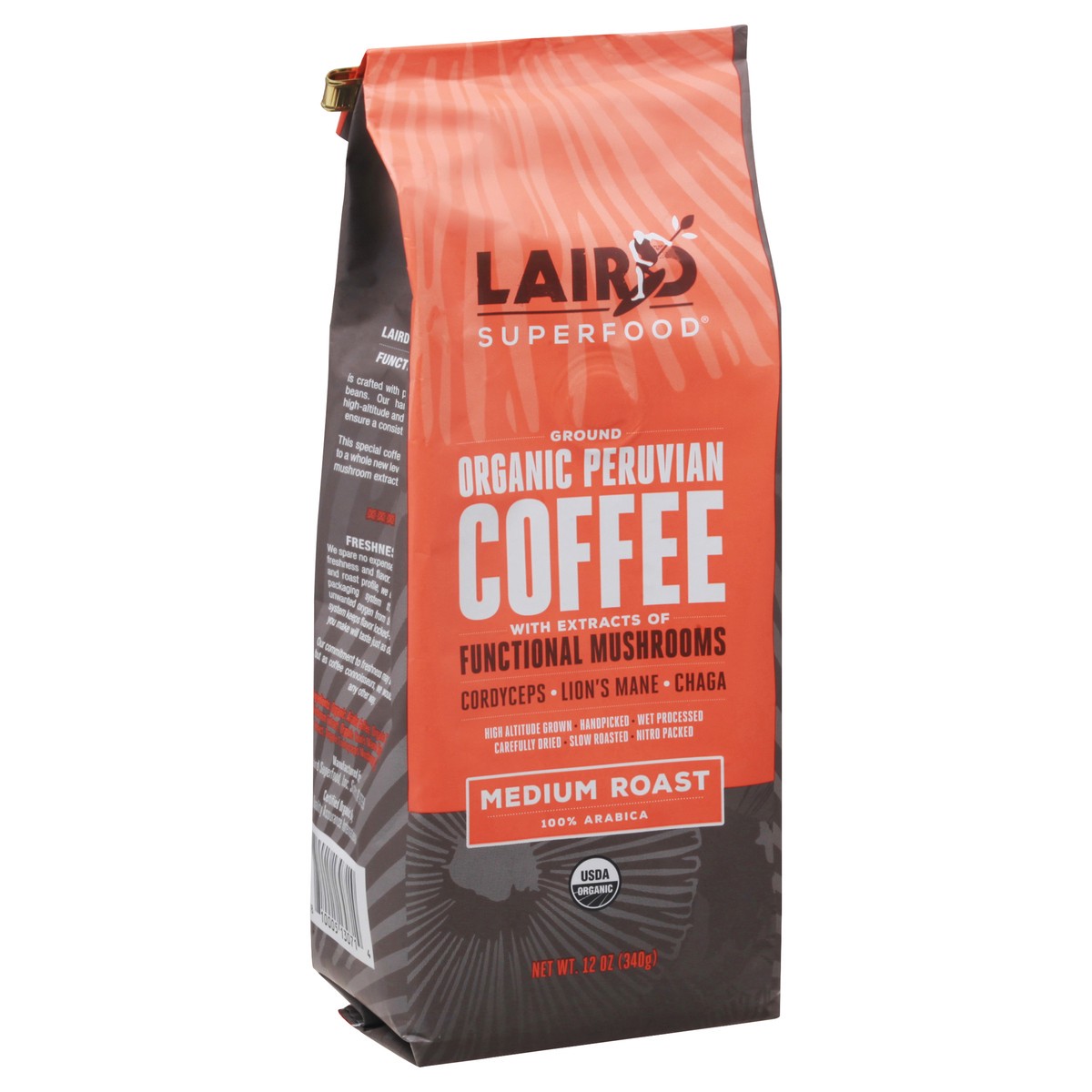 slide 4 of 13, Laird Superfood Medium Roast Ground Organic Coffee 12 oz, 12 oz