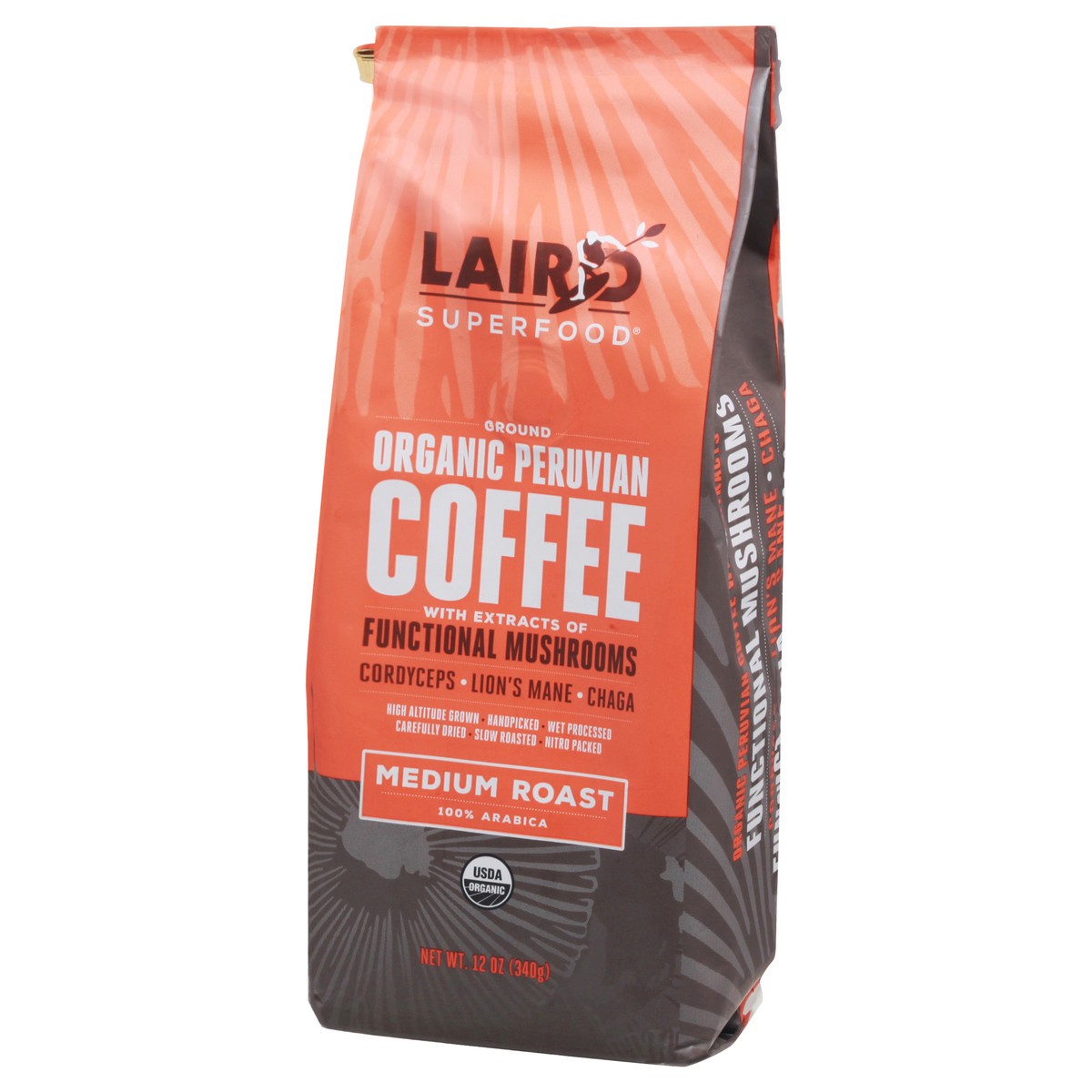 slide 13 of 13, Laird Superfood Medium Roast Ground Organic Coffee - 12 oz, 12 oz