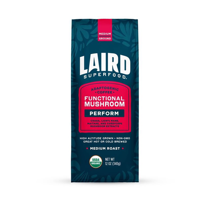 slide 1 of 13, Laird Superfood Medium Roast Ground Organic Coffee - 12 oz, 12 oz