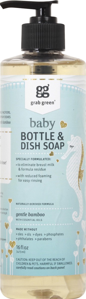 slide 8 of 12, Grab Green Baby Gentle Bamboo Bottle & Dish Soap 16 oz, 16 oz