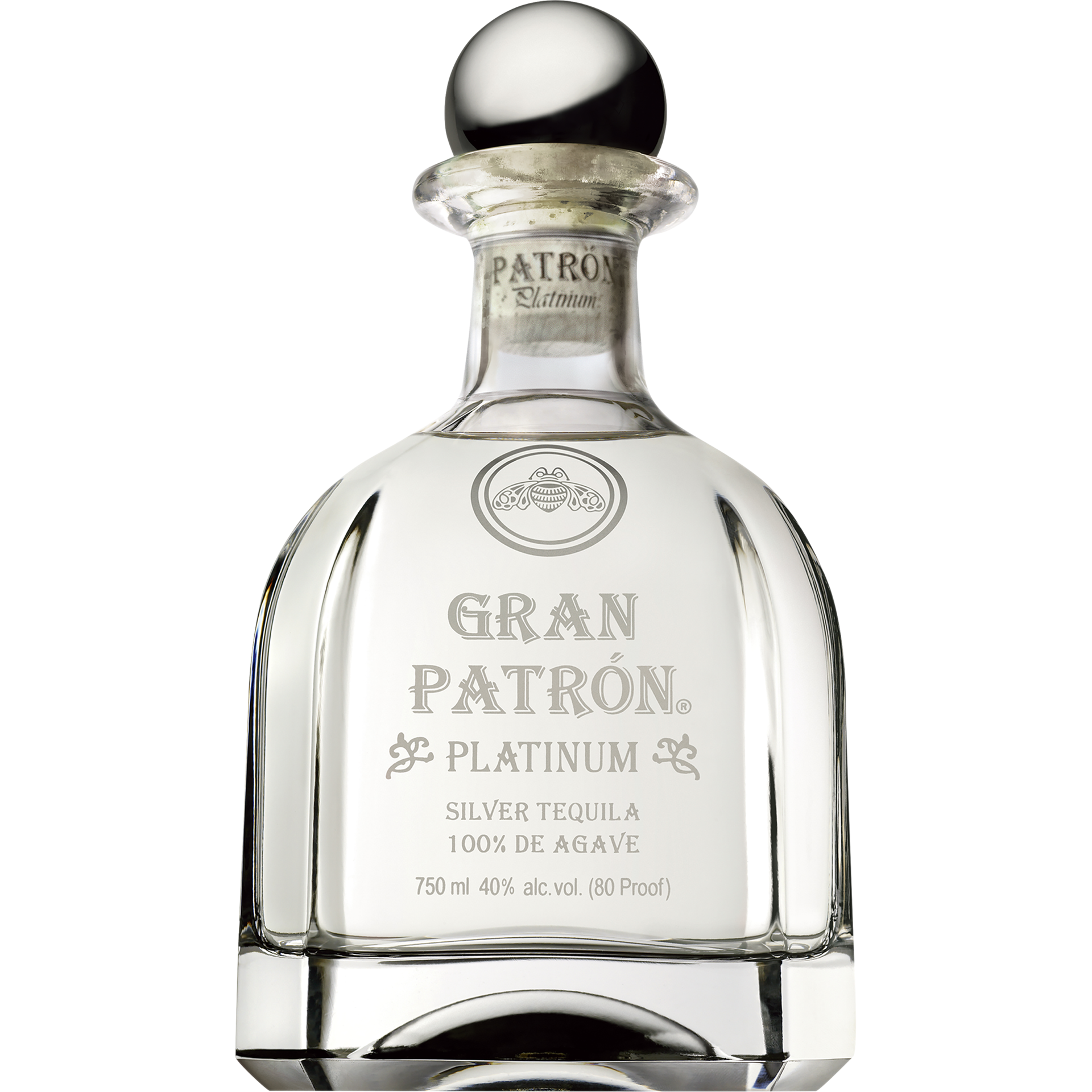 slide 3 of 5, Patrón Gran Patron Platinum Silver Tequila, 750 ml