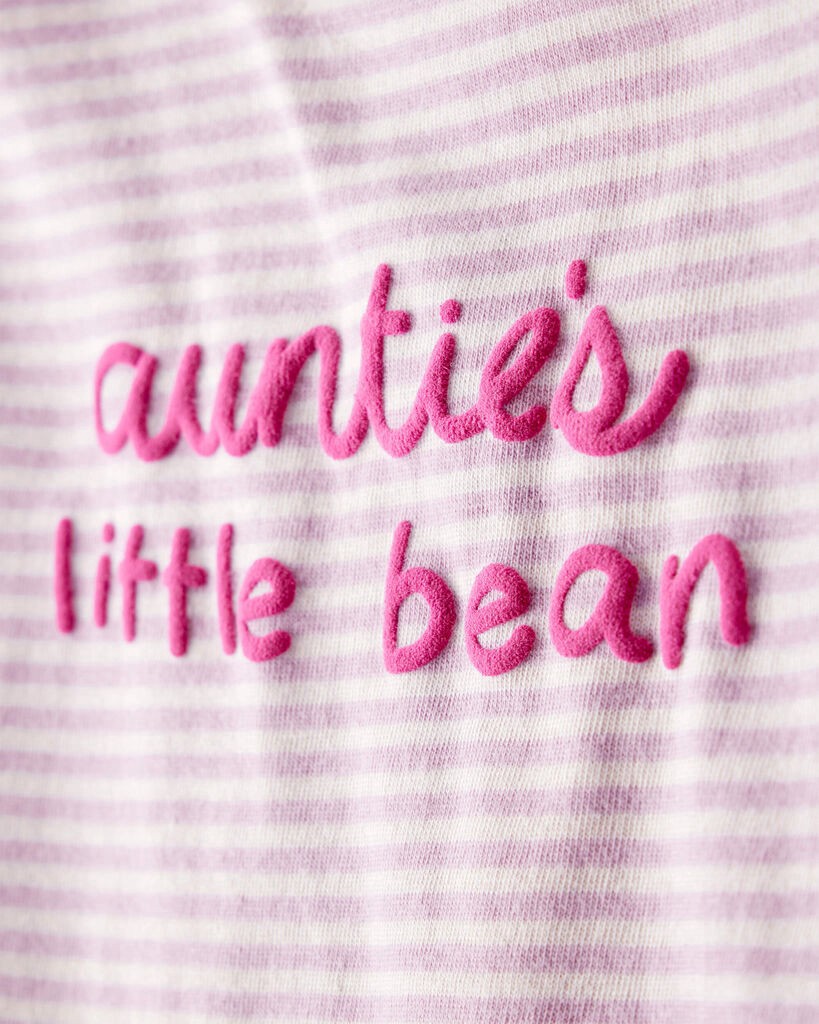 slide 2 of 2, Carter's Baby Girl Little Bean Long-Sleeve Graphic Bodysuit - Pink Multi NB, 1 ct