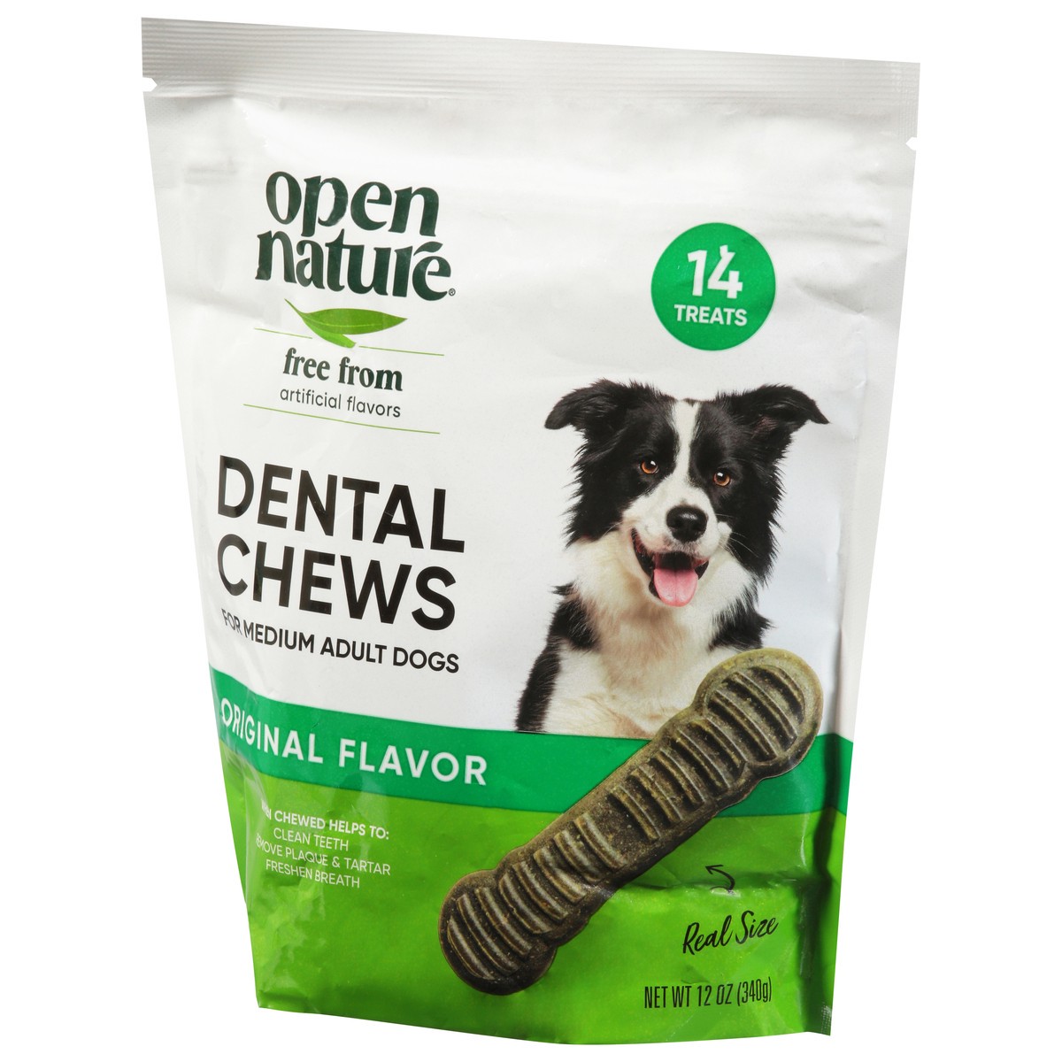 slide 10 of 15, Open Nature Regular Dog Dental Chews 14 Ct 12 Oz - 12 OZ, 12 oz