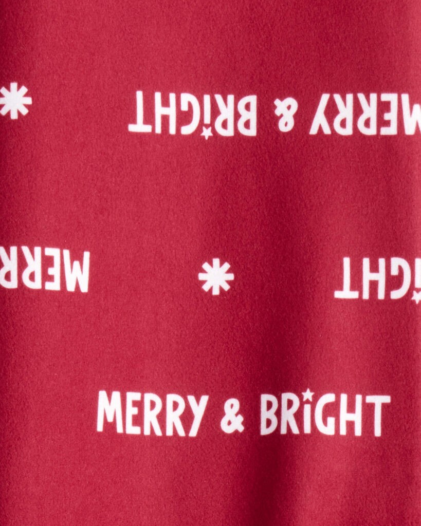 slide 2 of 3, Carter's Carters Kid Merry & Bright Christmas Print Loose Fit Pajama Bottoms - Red Red 10, 1 ct