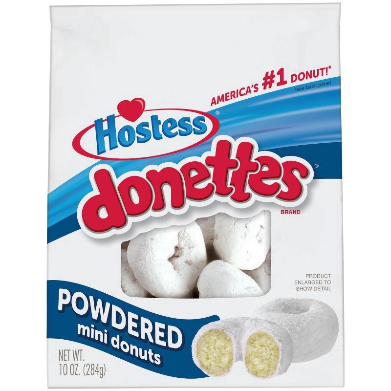 slide 8 of 13, Hostess Donettes Powdered Mini Donuts - 10oz, 10 oz