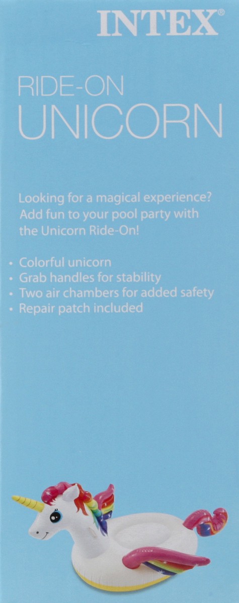 slide 6 of 10, Intex Unicorn Ride-On, 79 x 55