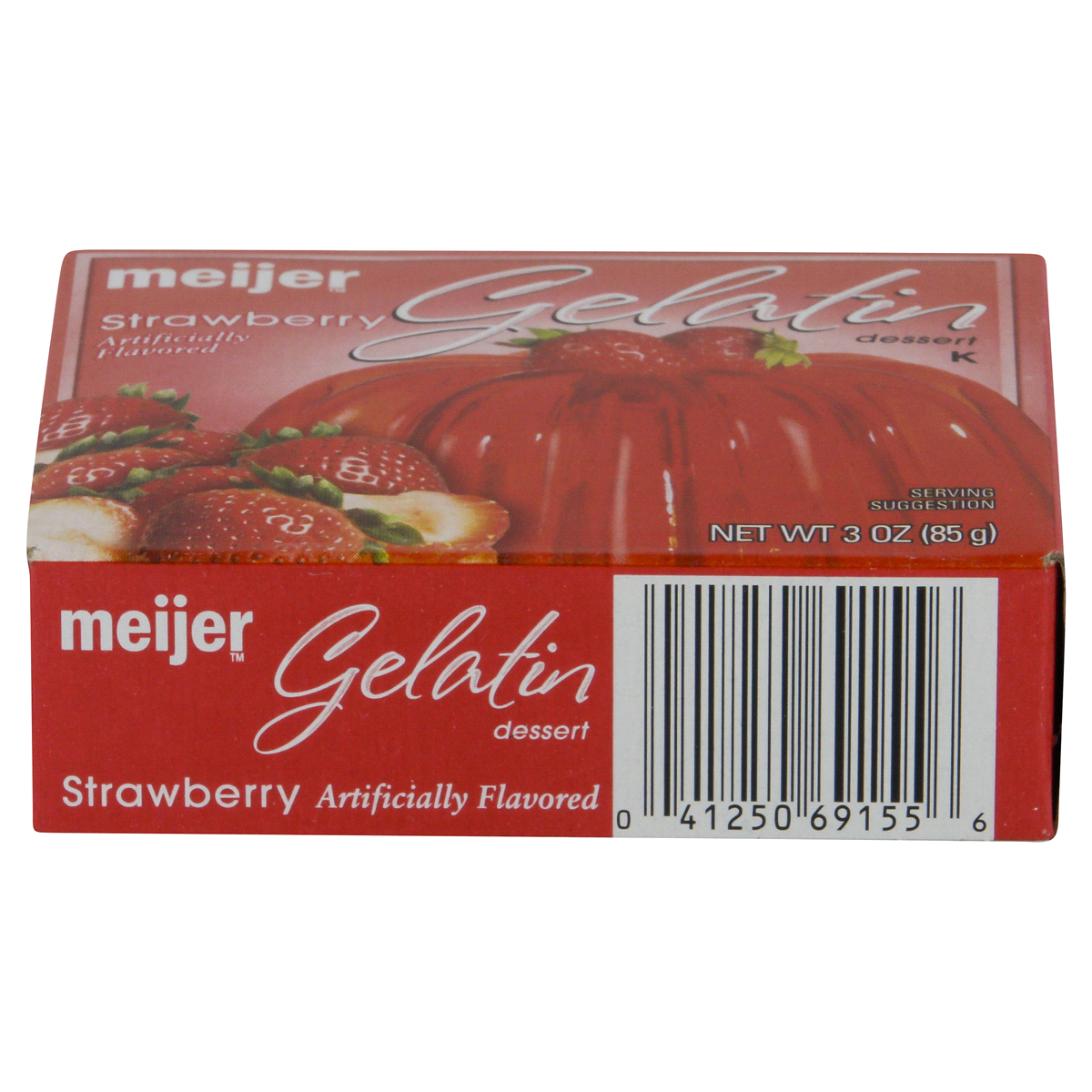 slide 3 of 3, Meijer Strawberry Gelatin, 3 oz