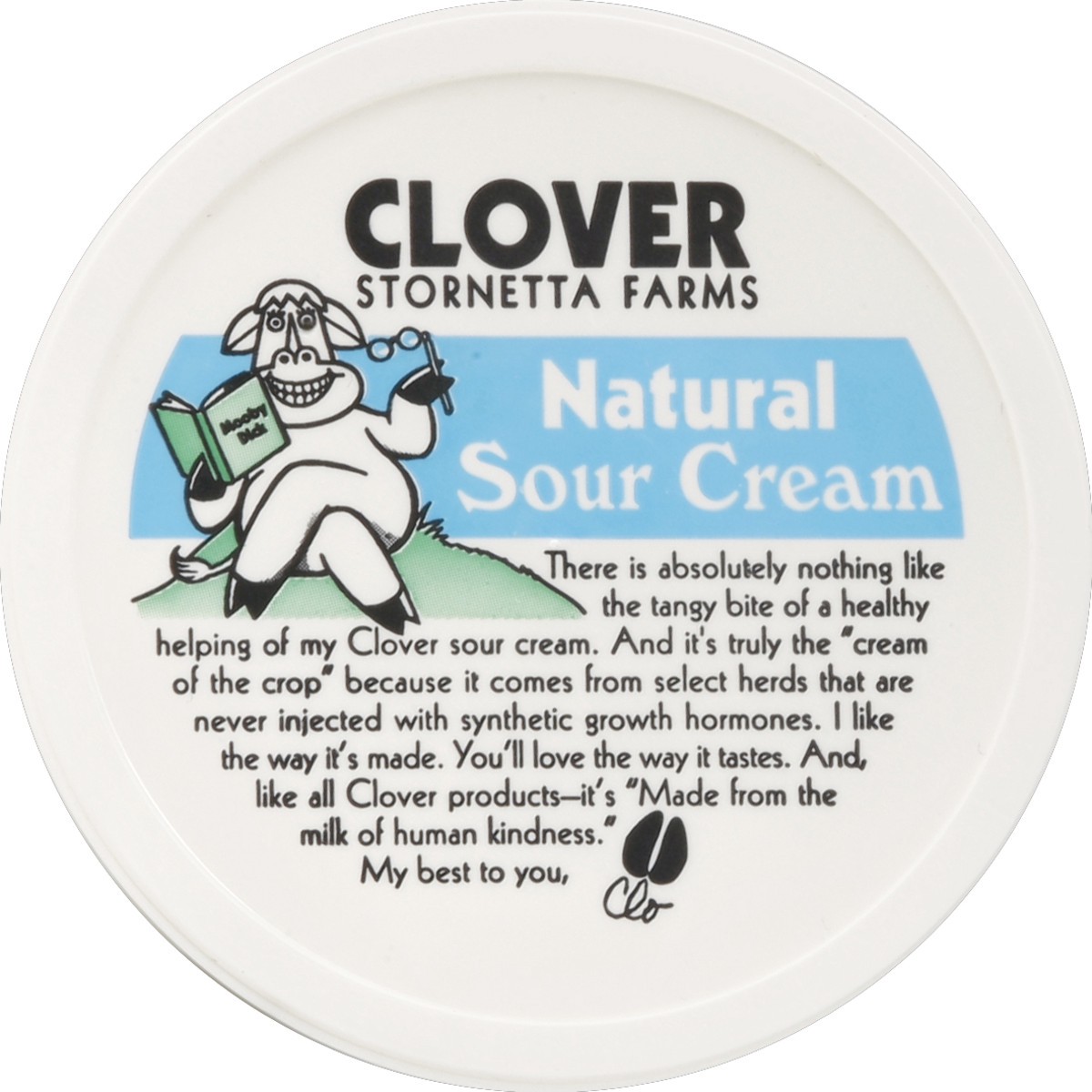 slide 3 of 3, Clover Sour Cream 8 oz, 8 oz