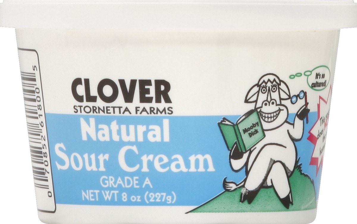 slide 2 of 3, Clover Sour Cream 8 oz, 8 oz