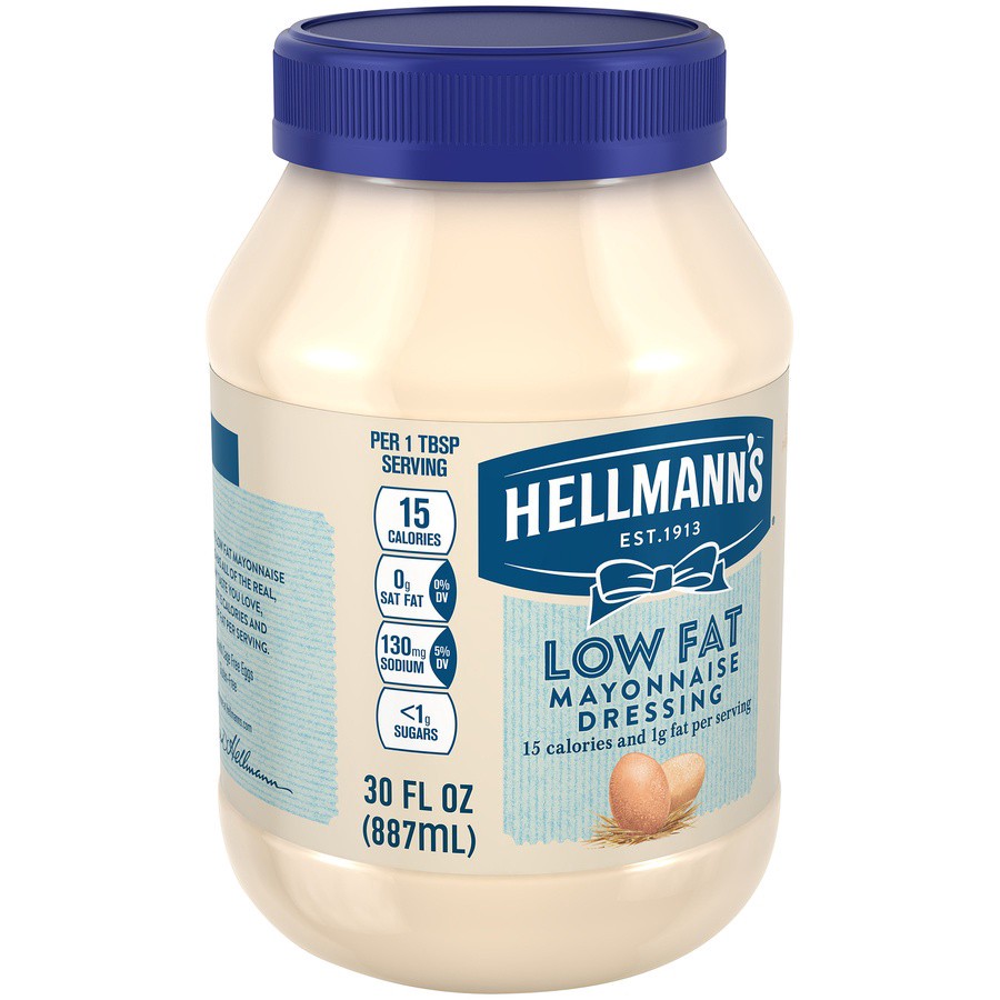 slide 9 of 9, Hellmann's Hellmanns Reduced Fat Mayonnaise, 30 oz