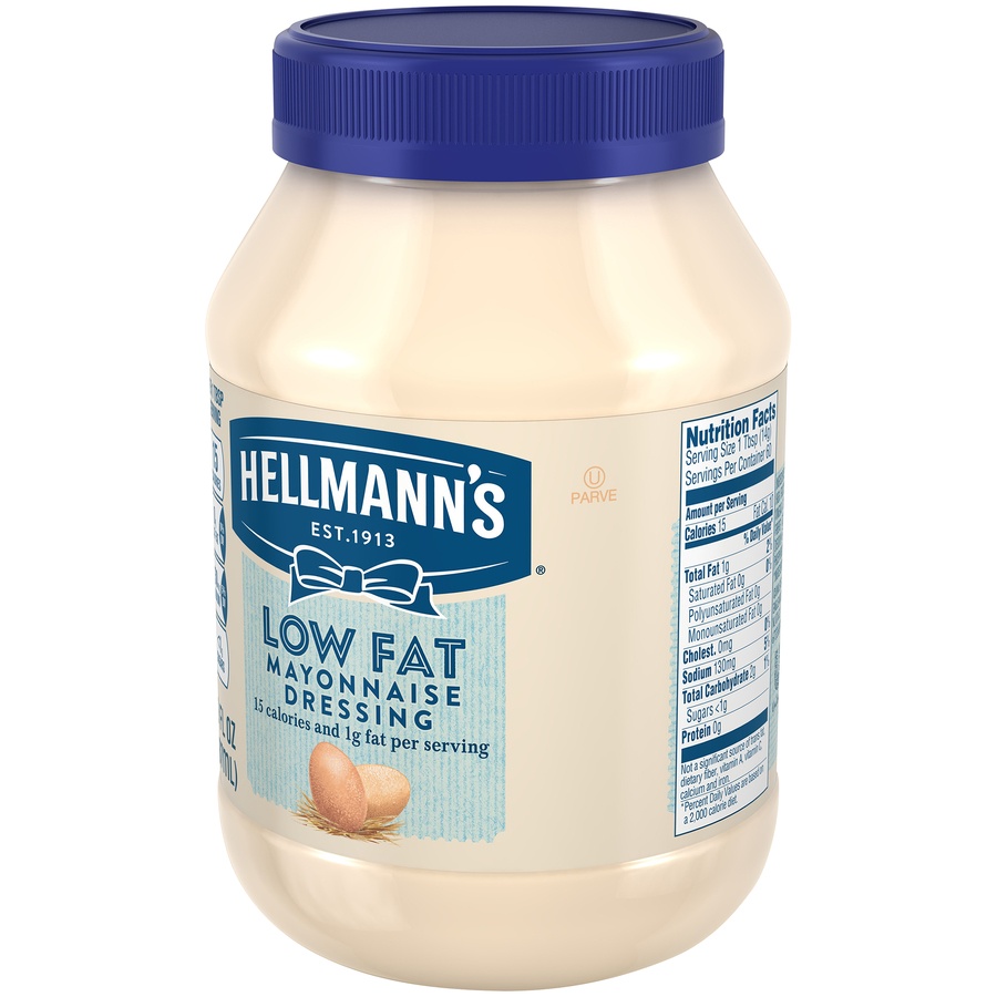 slide 3 of 9, Hellmann's Low Fat Mayonnaise Dressing, 30 fl oz