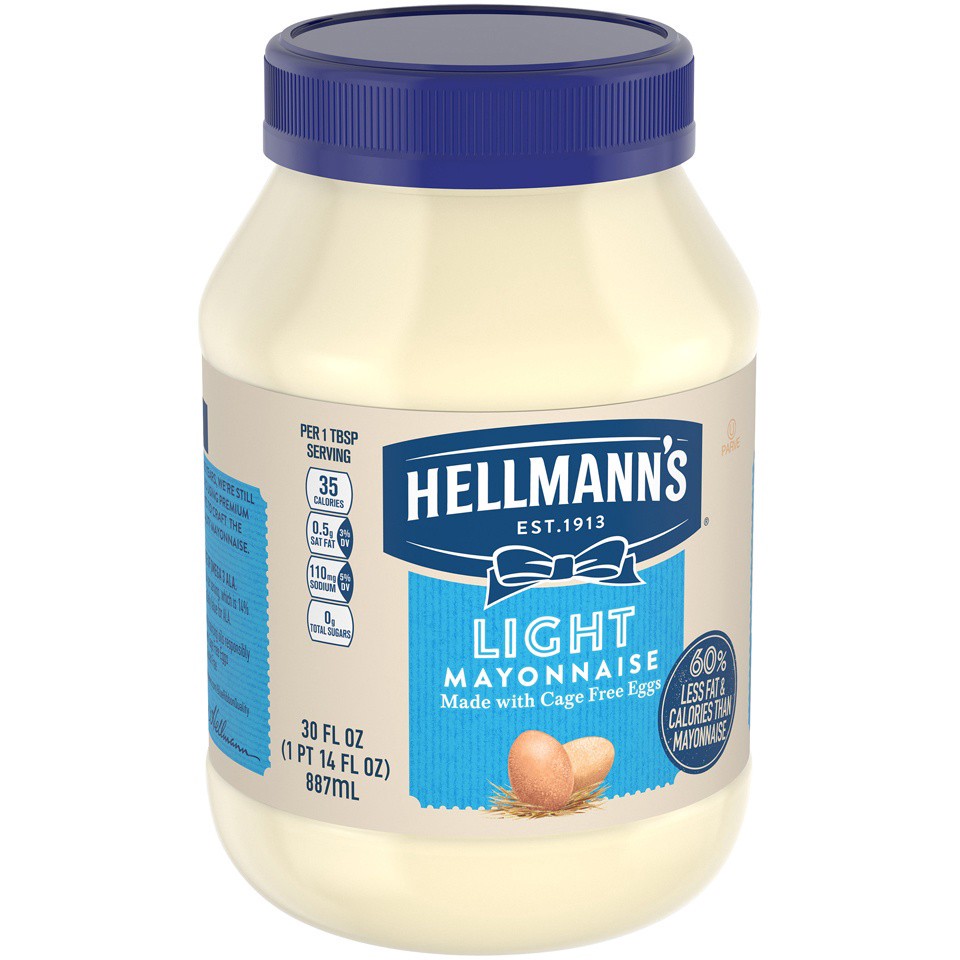 slide 4 of 9, Hellmann's Hellmanns Reduced Fat Mayonnaise, 30 oz