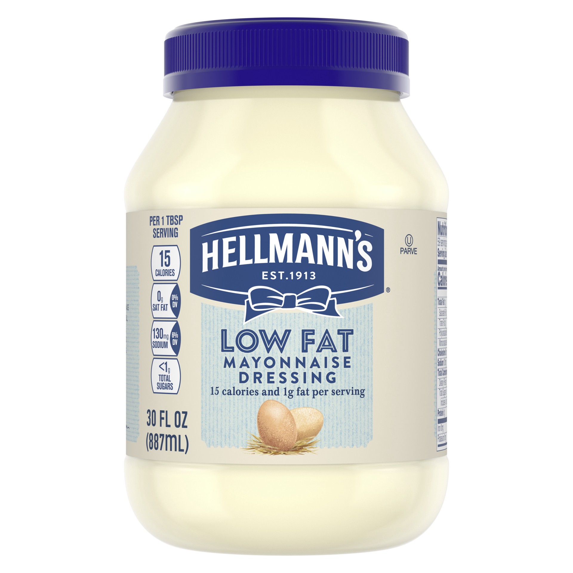 slide 1 of 9, Hellmann's Hellmanns Reduced Fat Mayonnaise, 30 oz