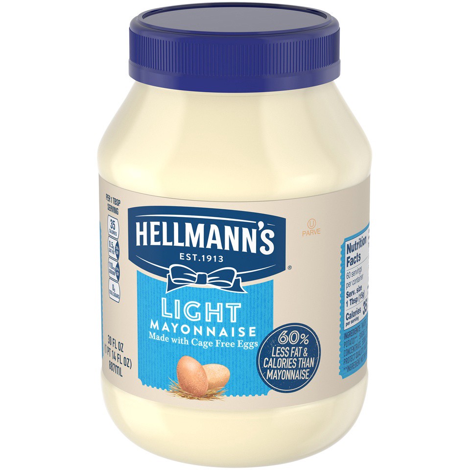 slide 5 of 9, Hellmann's Hellmanns Reduced Fat Mayonnaise, 30 oz