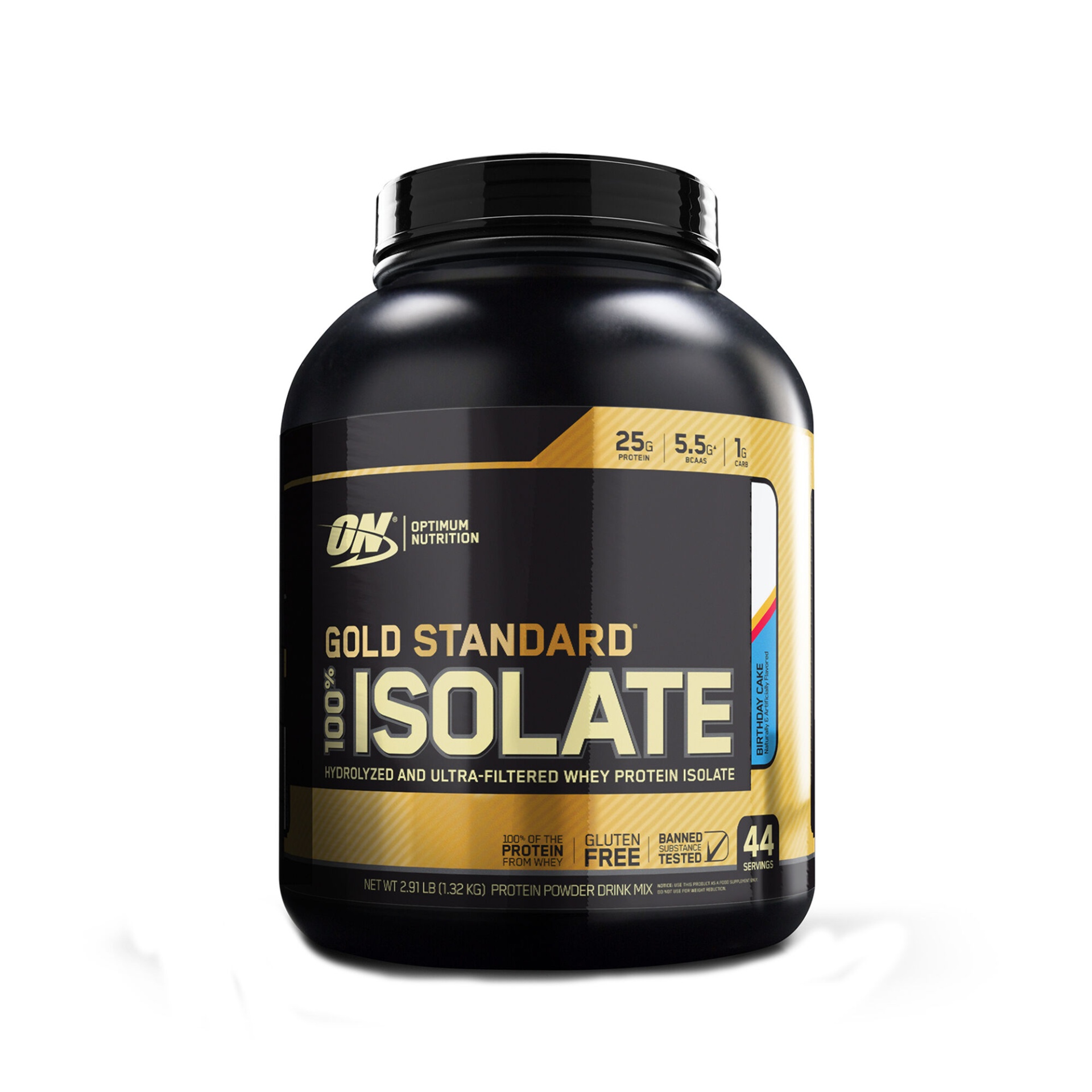 slide 1 of 1, Optimum Nutrition Gold Standard 100% Isolate - Birthday Cake, 1 ct