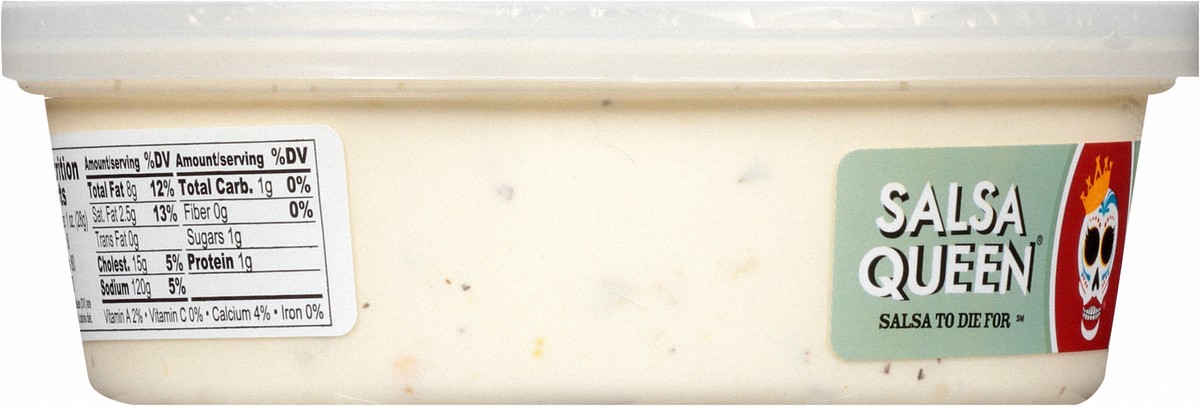 slide 2 of 11, Salsa Queen Gluten Free Medium Creamy Jalapeno Dip 8 oz, 8 oz