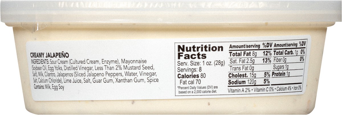 slide 8 of 11, Salsa Queen Gluten Free Medium Creamy Jalapeno Dip 8 oz, 8 oz