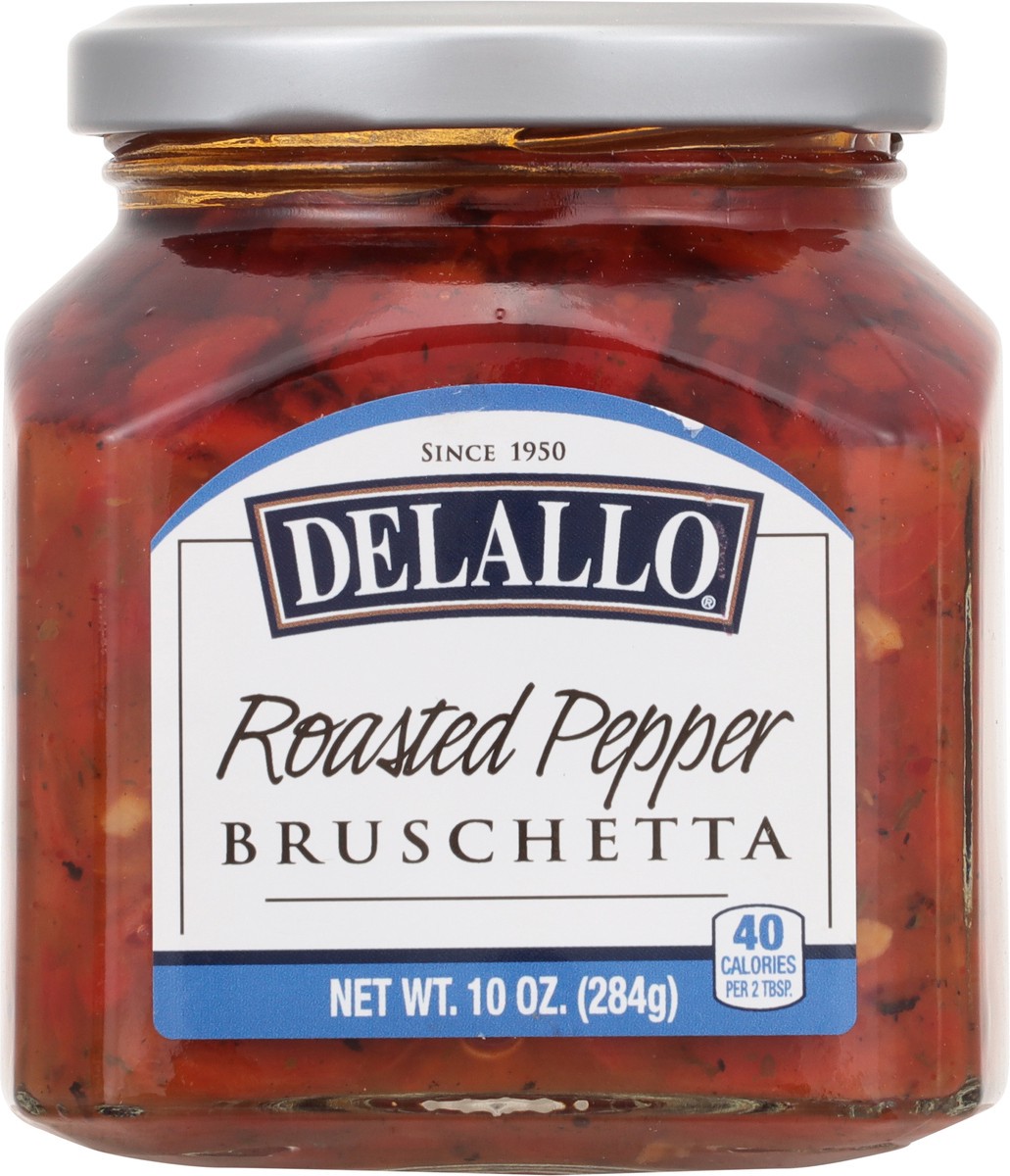 slide 4 of 9, Delallo Roasted Pepper Bruschetta, 10 oz