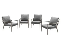 HD Designs Outdoors Aspen Stationary Cushion Single Sofa Charis