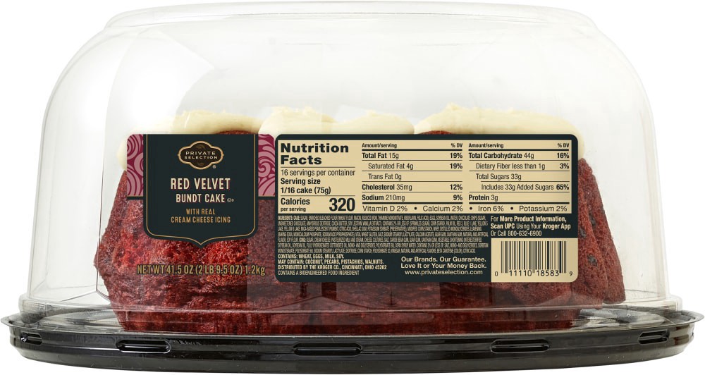 slide 2 of 2, Private Selection Red Velvet Bundt Cake, 41.5 oz