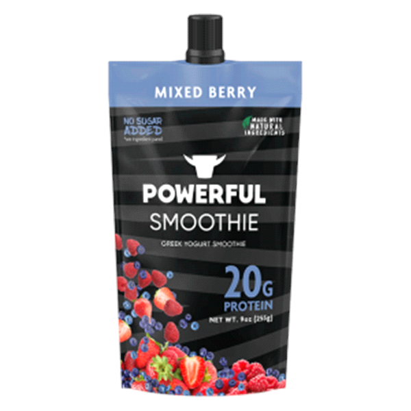 slide 1 of 1, Powerful Mixed Berry Greek Style Yogurt Smoothie, 9 fl oz