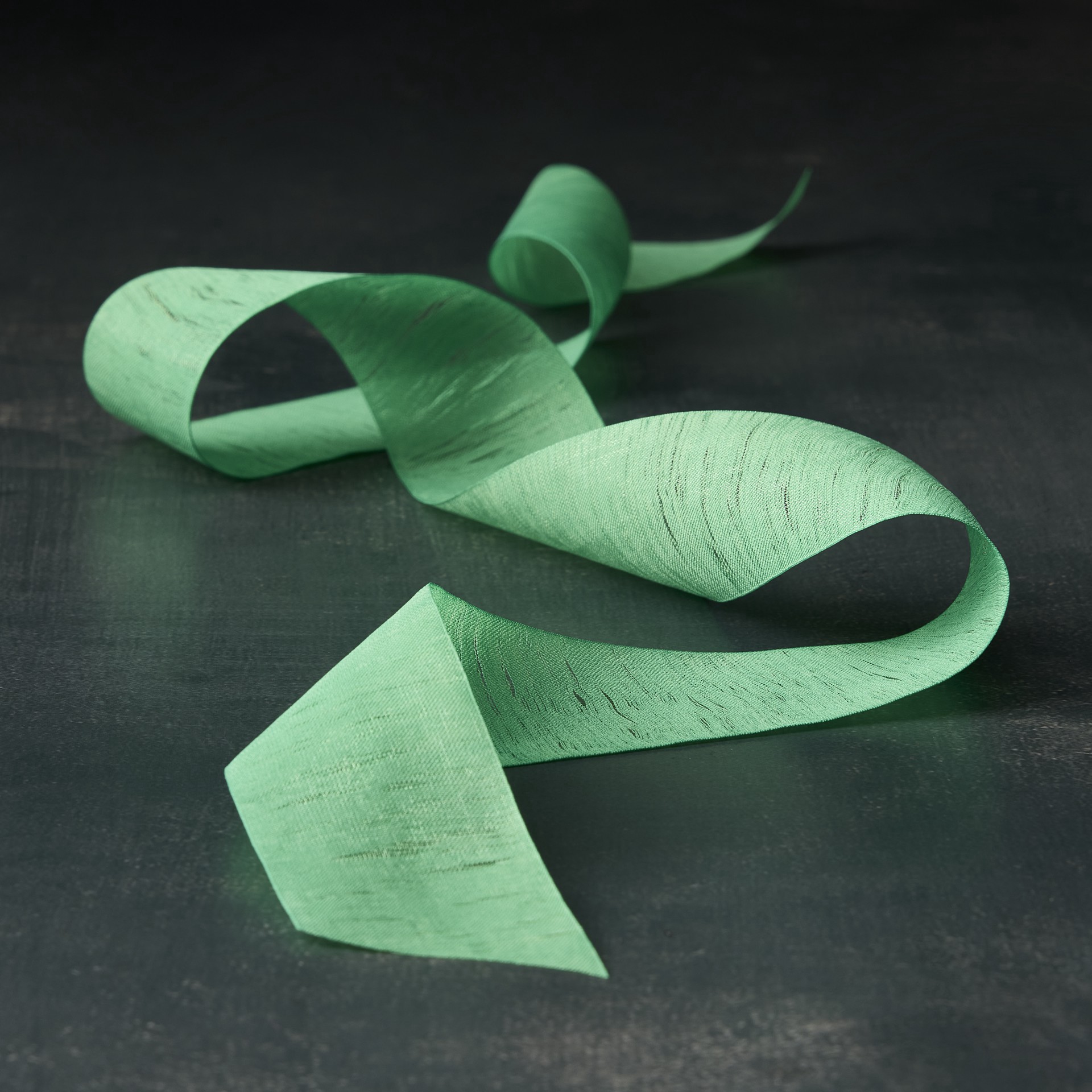 slide 2 of 2, 1.5" X 3yd. Green Thread Sheer Ribbon By Celebrate It, 1.5 in x 3 yd