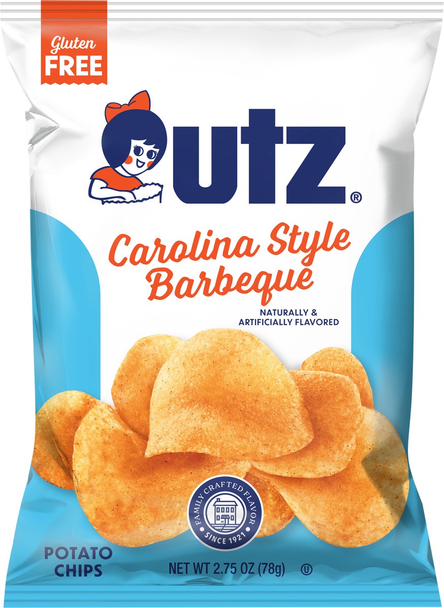 slide 7 of 7, Utz 2.75 oz Utz Carolina Style Barbeque Potato Chips, 2.75 oz
